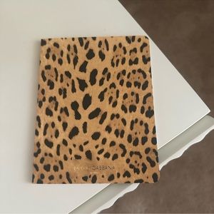 Dolce & Gabbana Leopard Print Notebook New